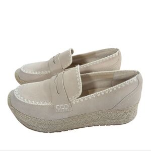 Dolce Vita Beige Platform Loafers